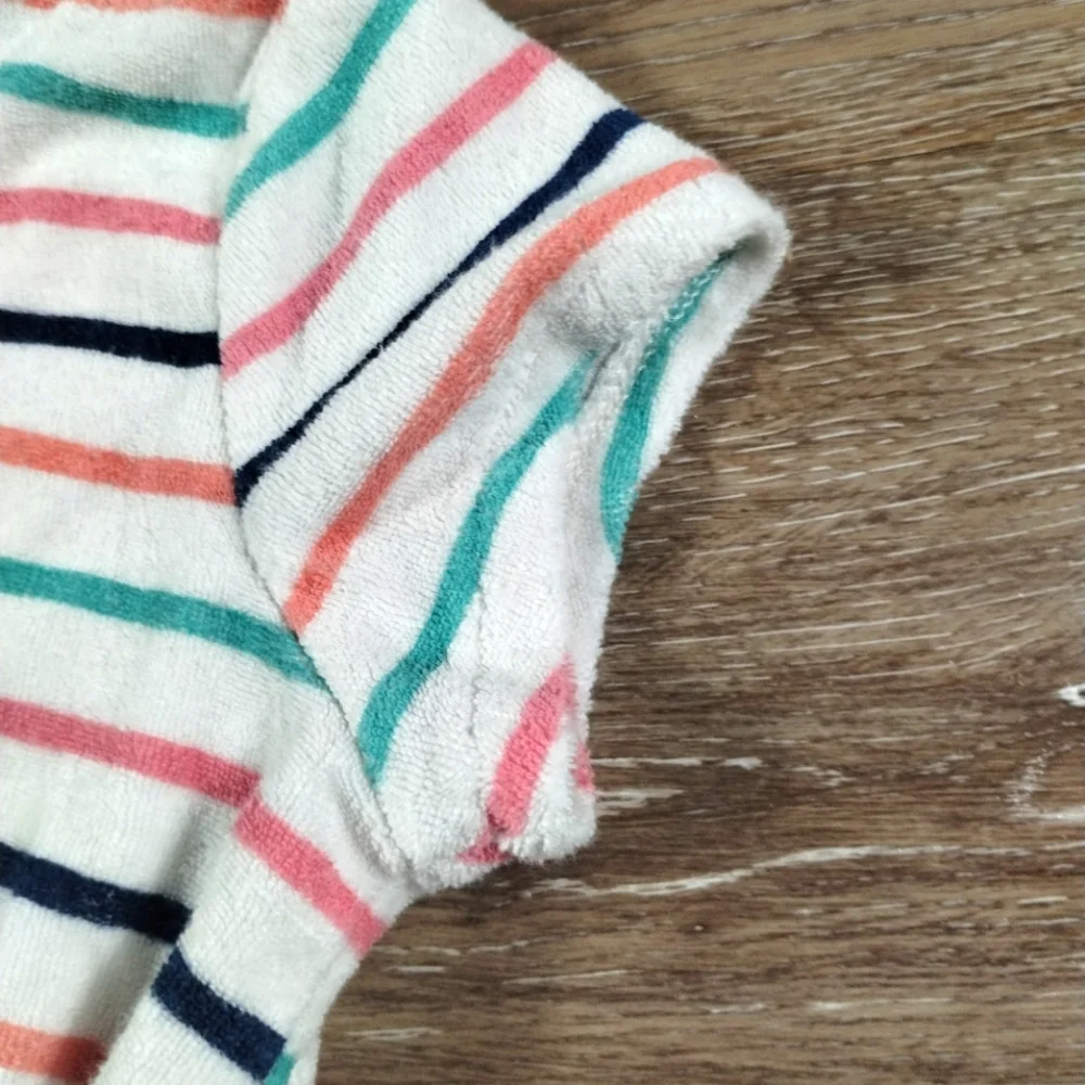 Carter's Girls Hooded Cover-Up Zip Up Striped Colorful Size 5T - Picture 8 of 16